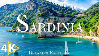 FLYING OVER SARDINIA (4K UHD) Amazing Beautiful Nature \u0026 Relaxing Music