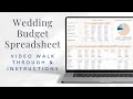 Wedding Budget Planning Spreadsheet Tutorial in Google Sheets and Excel