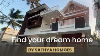 തൃശ്ശൂർ | 3 ബെഡ്‌റൂം | പുതിയ വീട് വില്പനക്ക് | Thrissur 3 Bhk New House For Sale #sathyahomes #3bhk