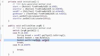 Android Application Development Tutorial - 47 - Passing a String between Activities
