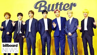 BTS’ ‘Butter’ Stays at No.1 on the Hot 100 Chart For Three Weeks | Billboard News