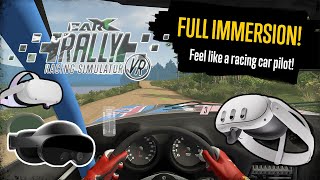 CarX Rally VR | FAST PREVIEW GAMEPLAY MECHANICS | META OCULUS QUEST | SILENT PLAYER | NO COMMENTING