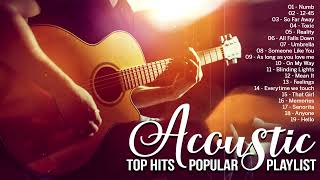 Top Hits English Acoustic Love Songs Cover | Sad Acoustic Guitar Cover Of Popular Songs