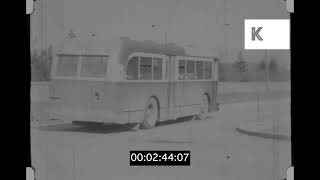 1940s Canada, Boarding Bus to Ville Saint Laurent, Home Movies,16mm