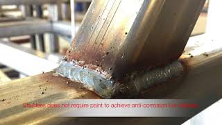 Stainless Welding of 12m Bus