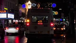 60 FPS 2024: M60-SBS, M101 \u0026 M125 Bus Action Along 125th Street w/ M2, M10, A Rerouted M98 \u0026 More