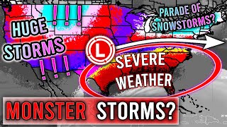 Upcoming BIG Pattern Change... MULTIPLE Snowstorms, HUGE Storms, Severe Weather