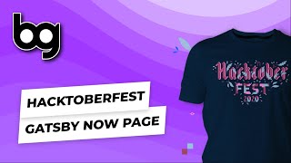 📷 DEVLOG | hacktoberfest gatsby now page