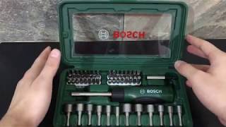 Bosch screwdriver set 46 pcs- طقم مفك من بوش 46 قطعة