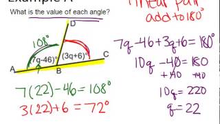 Linear Pairs: Examples (Geometry Concepts)
