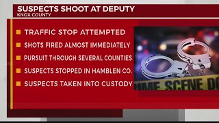 2 arrested for shooting at Knox County deputies, leading chase through 4 counties