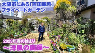 【吉田眼科の庭 #1】本格的な春の始まり①洋の庭で日向と日陰の植物を使い分ける【お庭訪問】