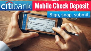 How to Deposit Citibank Mobile Check Deposit step by step