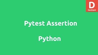 Pytest assertion Example Tutorial