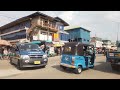 WALK IN ASAFO KUMASI STREET MARKET IN AFRICA , GHANA