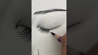 How to realistic eye drawing // easy eye drawing step by step #art