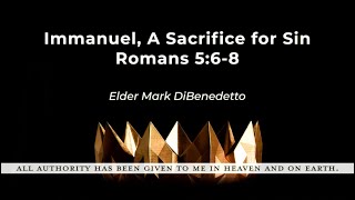 Immanuel, The Sacrifice For Sin