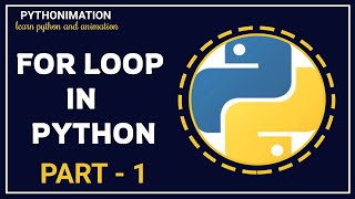 FOR LOOP IN PYTHON | PYTHON FOR BEGINNERS | IN HINDI | PART-1 | PYTHON TUTORIAL #PYTHON #PROGRAMMING