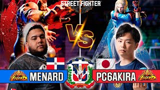 SF6 ▰MENARD (ZANGIEF) VS PC6AKIRA (CAMMY) ▰ High Level Gameplay  streetfighter6