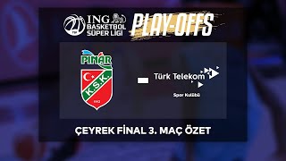 BSL Play-Off Çeyrek Final Özet | Pınar Karşıyaka 96-71 Türk Telekom