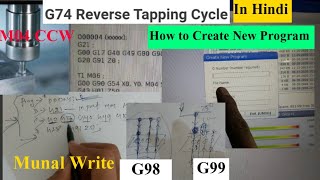 Reverse Tapping Cycle G74 !! How to Write a Program for Left-hand Thread !!