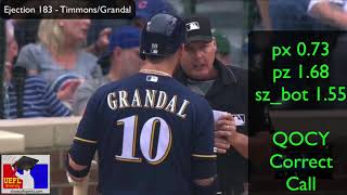 Ejection 183 - Umpire Tim Timmons Ejects Yasmani Grandal