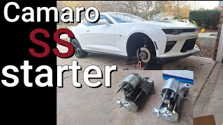 2016 Camaro SS starter replacement