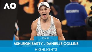 Ashleigh Barty v Danielle Collins Highlights (Final) | Australian Open 2022