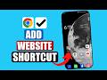 How to Add a Website Shortcut to Android Home Screen (2026) | Create Website Shortcut on Android