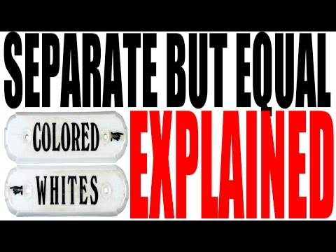 How was the separate but equal doctrine established?