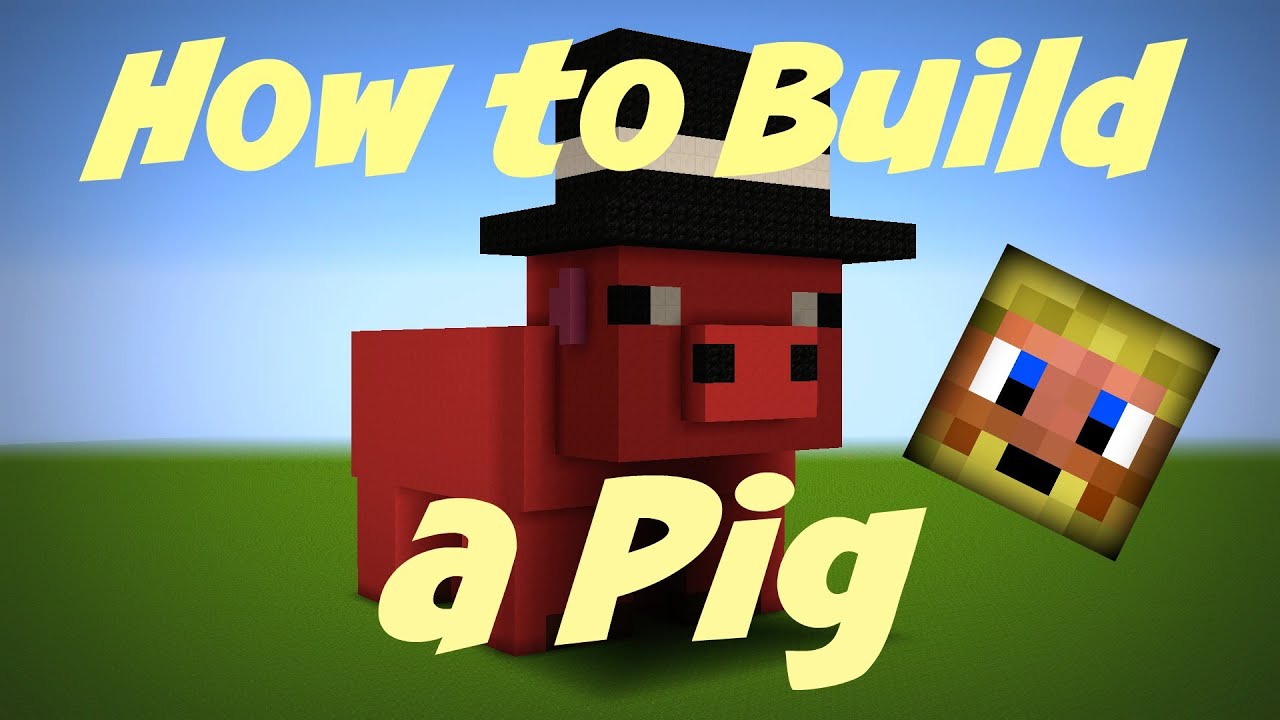 Minecraft How To Build A Pig Fast And Easy Frapperdk Youtube