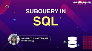 Subquery in SQL | MySQL Tutorial For Beginner | Great Learning