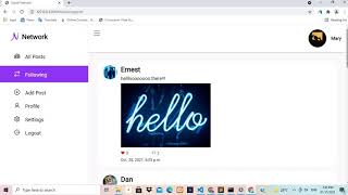 CS50 | Project 4 - Network | Web Programming with Python and JavaScript