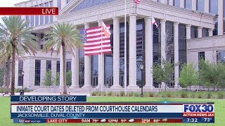 Electronic Calendars Deleted From Duval County Courthouse