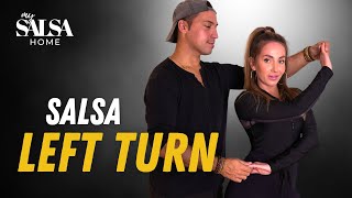 Learn the Salsa Basic Left Turn | Salsa Tutorial for Beginners