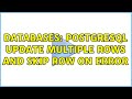 Databases: Postgresql update multiple rows and skip row on error