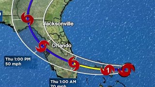 Tropical Storm Nicole nears hurricane strength as it approaches Florida