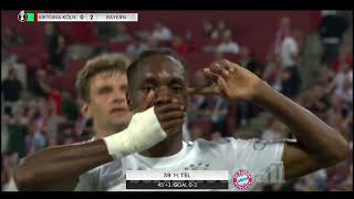 21 years old younger mathys tel score a 2goal in DFB pokal German league by bayern munchen
