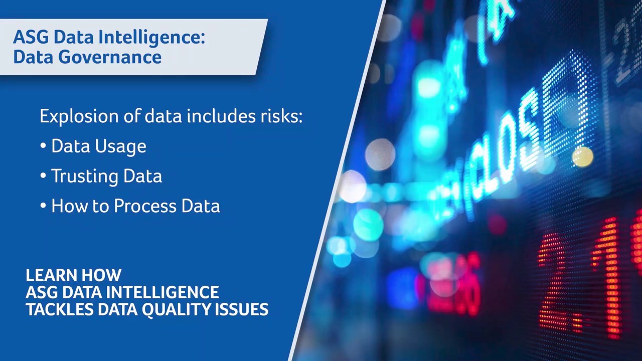 Asg Data Intelligence Data Governance Youtube