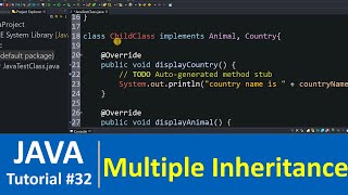 Java Tutorial #32 - Multiple Inheritance in Java Programming (Examples)