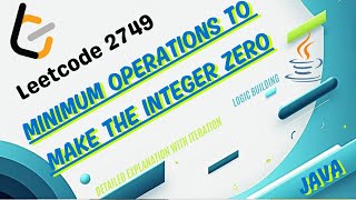 2749 Minimum Operations to Make the Integer Zero | Leetcode | Java | POTD