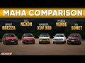 Mahindra XUV 3X0 vs Tata Nexon vs Sonet vs Maruti Brezza vs Venue