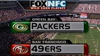 1998 NFC Wild Card Classic Packers vs 49ers Highlights (Fox Intro) (the catch II)