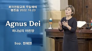 Agnus Dei (하나님의 어린양) / Sop. 현혜영 - 로마연합교회