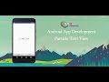 Android Studio Tutorial - Particle Text View
