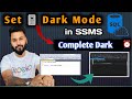 This extension will turn your SQL Server Management Studio (SSMS)  to complete dark mode 🫨