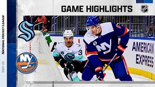 Kraken @ Islanders 2/2/22 | NHL Highlights