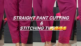 Straight pant fully cutting & stitching method 👌👌👌#foryou #fashion #pantdesigns #subushort #sewing..