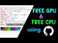 FREE 16GB RAM VPS USING GITHUB WITH GPU , FREE VPS , FREE RDP [NEVER SEEN ON YT]