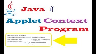 Applet Context Program in Java (हिंदी में)